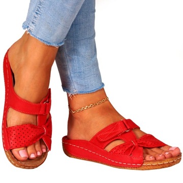KLAPKI DAMSKIE BUTY NA CO DZIEŃ SZYTE PROFILOWANE