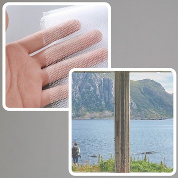 ОКОННАЯ МОСКИТНАЯ СЕТКА НАБОР ИЗ 2 ШТ. + ЗАЛИПКА