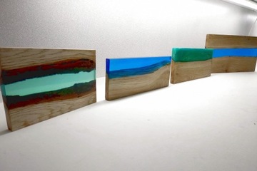 Набор деревянных столешниц из эпоксидной смолы, устойчивых к УФ-излучению, 50 мм в один слой