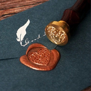 Pieczęć, stempel do wosku, laku wzór KWIAT NA GAŁĄZCE