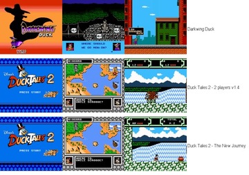 Darkwing Duck 1 + 2 Duck Tales 1 + 2: Pegasus NES