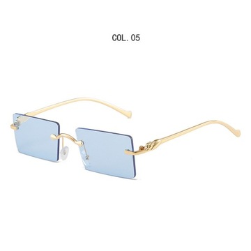 OKULARY PRZECIWSŁONECZNE moda Rimless prostokąt k