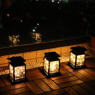LAMPA SOLARNA LATARENKA LED LATARNIA DRUCIK LAMPION OGRODOWY BALKON taras
