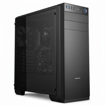 Počítačová Počítačová Skříň Modecom Oberon Pro Glass černá, Midi Tower sklo bočnice