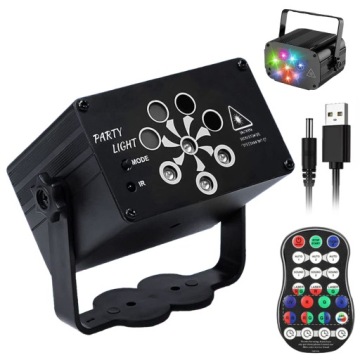Led Rgb Uv Disko Projektor Ovládání Zvuku Hudba Frekvence