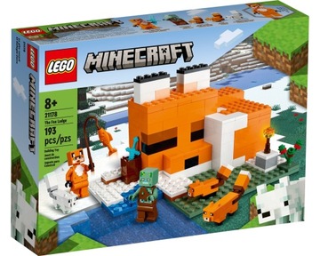 LEGO Minecraft Siedlisko lisów dom śpiący lis 21178 klocki lego