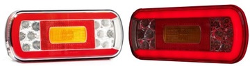 LAMPA TYLNA ZESPOLONA KOMPLET LAMP LED FT-130NT 5 funkcji NEON AUTO Laweta
