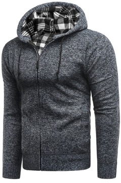 XXL - OCIEPLANY SWETER Z KAPTUREM MQ-2834