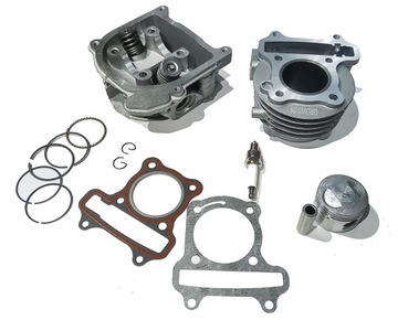 KOMPLET GŁOWICA CYLINDER GY6 SKUTER 4T 50 ZAWORY