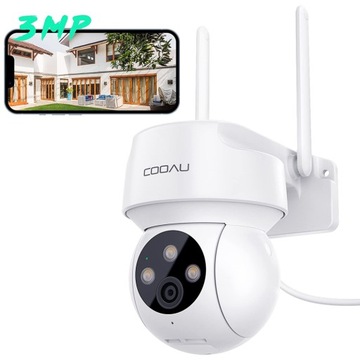 KAMERA OBROTOWA ZEWNĘTRZNA WIFI 2K 3MPx FULL HD Nagrywanie 24/7 IP KAMERA