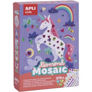 ZESTAW ARTYSTYCZNY Diamentowa Mozaika APLI KIDS 5+