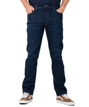 WRANGLER Spodnie JEANS GREENSBORO 803 W31 L32 granatowy