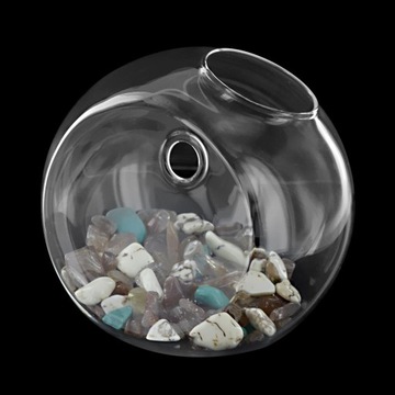 3x подвесные стеклянные вазы для цветов, кашпо, шар, декор