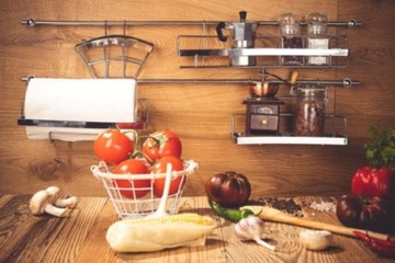 Кухонный штанга Edenberg, полка металлическая хром, 16 шт.