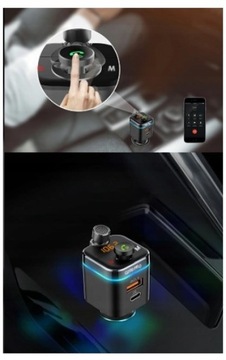 FEEGAR FM-передатчик, зарядное устройство Bluetooth QC 4.0 PD