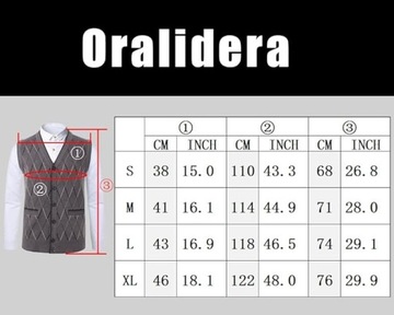 Męska kamizelka sweterkowa Oralidera bez rękawów rozpinane Kolor: Khaki XL