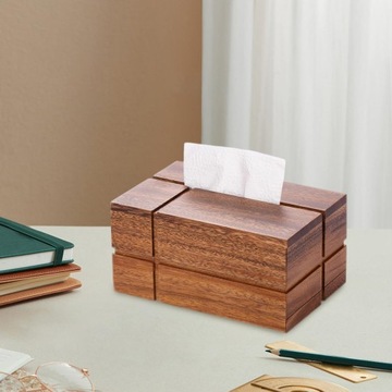 Wood Tissue Box Paper Storage Box
