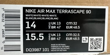 Nike Air Max 90 Terrascape r. 48,5 Białe