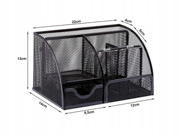 PRZYBORNIK ORGANIZER NA BIURKO 6 KOMÓR SZUFLADKA