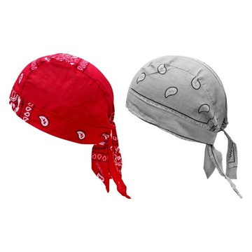 Czapki rowerowe Pirate Czapka Bandana Czerwon