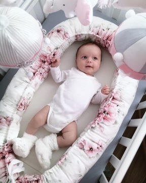 IN BLOSSOM двусторонний бамбуковый детский кокон