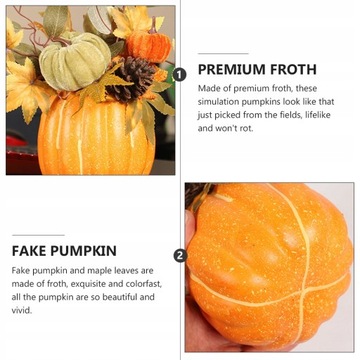 1 Pc Halloween dynia ozdoby Duże sztuczne dynie