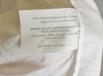 ESPRIT biała koronkowa bluzka damska wiązana D XL