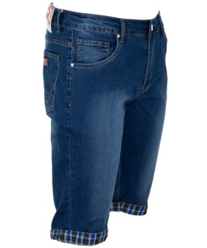 МУЖСКИЕ ШОРТЫ ИЗ ХЛОПКА, ТЕМНО-СИНИЙ ДЕНИМ W40