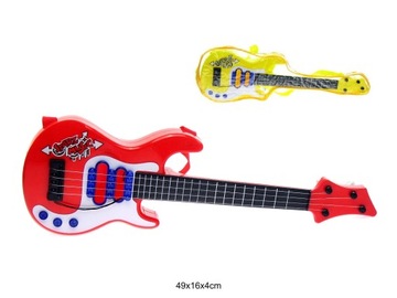 GITARA ELEKTRYCZNA DLA DZIECI EDUKACYJNA 49 CM