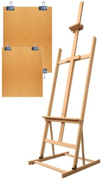 STUDYJNA BUKOWA SZTALUGA 170-250 cm + 2 RYSOWNICE