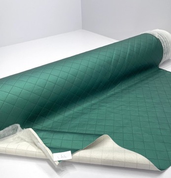 Зеленый GTS 5х5 Перфорированная экокожа SOFT Обивка автомобиля для легковых автомобилей