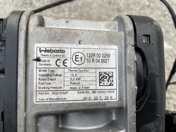 Вебасто парковка отопление термо -вершина Evo Mitsubishi Outlander III 3