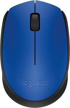 Myszka bezprzewodowa Logitech M171 niebieska sensor optyczny
