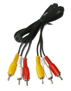 KABEL 3x RCA (CINCH) - 3x RCA DŁUGOŚĆ 1,5m (0364)