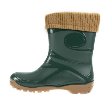 Молодежные утепленные резиновые сапоги, польская шерсть Demar