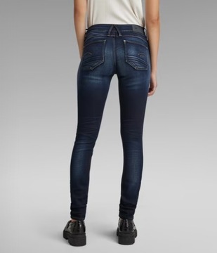 G-STAR RAW LYNN MID SKINNY JEANSY BLUE 30/30 AAA