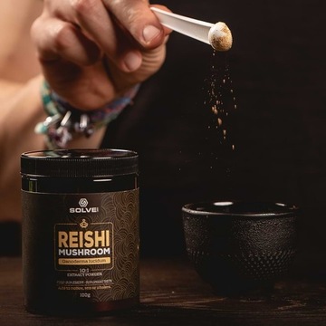 Порошок гриба рейши Solve Labs 2x50 г Желтоватый гриб рейши Пищевые добавки