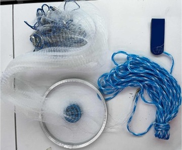 Ручная рыболовная сеть длиной 2,4 м.