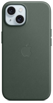 Apple iPhone 15 FineWoven Case with MagSafe - Evergreen Apple