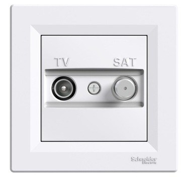 SCHNEIDER ASFORA GNIAZDO TV-SAT PRZELOT EPH3400321