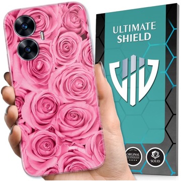ETUI CASE OBUDOWA NA TELEFON DO REALME C55 WZORY + PANCERNE SZKŁO