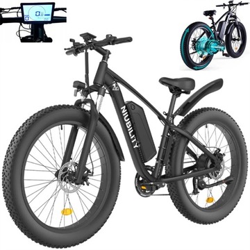 Rower Elektryczny Niubility 1000W 35km/h 100km 26 “ MTB Śnieżny
