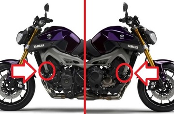 YAMAHA MT-09 MT09 2013-... - АВАРИЙНЫЕ ПОДКЛАДКИ + БЕСПЛАТНО