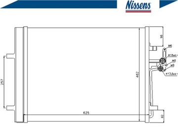 NISSENS 940044 KONDENZÁTOR KLIMATIZACE