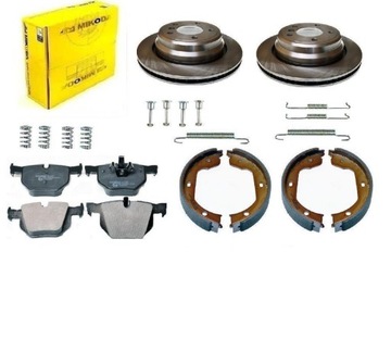 TARCZE KLOCKI SZCZĘKI BMW X3 E83 TYŁ KPL. 320mm