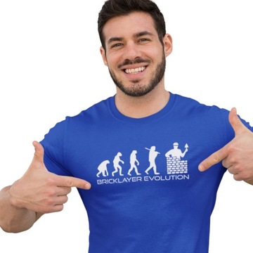 T-shirt prezent dla Budowlańca Ewolucja Murarz