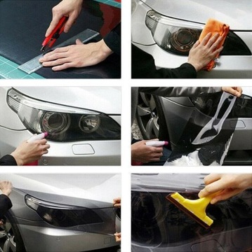 ПРОЗРАЧНАЯ ФОЛЬГА КАМЕЛЕОН ДЛЯ ФАР HQ 30х50 ЗАЩИТА + ТЮНИНГ