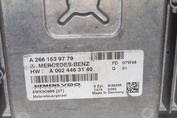 5WK90966 JEDNOTKA MOTORU B 150 245.231 70 2007 MERCEDES-BENZ (W245)