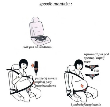 ADAPTER DO PASÓW BEZPIECZEŃSTWA DLA KOBIET W CIĄŻY CIĘŻARNYCH UNIWERSALNY