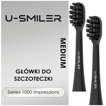 2 GŁÓWKI KOŃCÓWKI SZCZOTECZKI SONICZNEJ U-SMILER